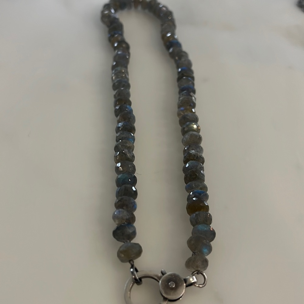 Sheryl Lowe short labadorite necklace with lobster clasp